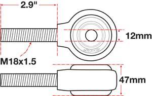 SPC Performance xAxis Rod End Ball Joint - 15770