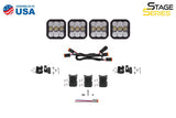 Diode Dynamics SS5 Sport Universal CrossLink 4-Pod Lightbar - White Driving - DD7206