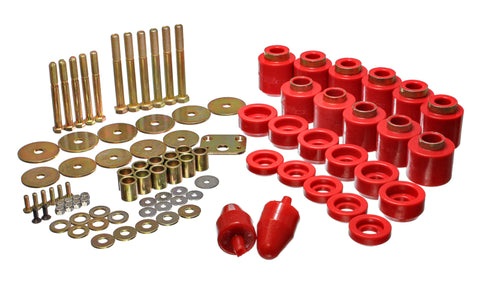 Energy Suspension 1in Body Lift Kit - Red - 2.4108R