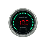 Autometer 52.4mm Black Switchable 0-1600 PSI/0-110 BAR Fluid Pressure Sport-Comp Elite Digital Gauge - 6752-SC