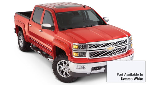 Bushwacker 16-18 Chevy Silverado 1500 Fleetside Pocket Style Flares 4pc - Summit White - 40957-14