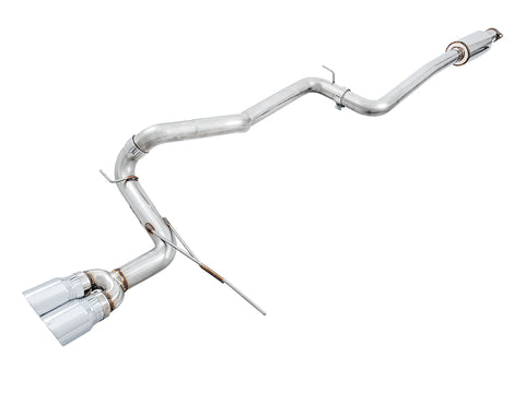 AWE Tuning Ford Focus ST Track Edition Cat-Back Exhaust - Chrome Silver Tips - 3020-32034