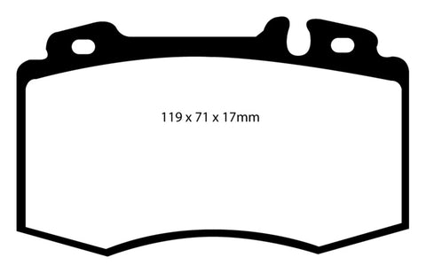 EBC 02-04 Mercedes-Benz C32 AMG (W203) 3.2 Supercharged Yellowstuff Front Brake Pads - DP41363R