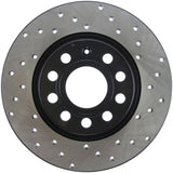StopTech 06-11 Audi A3 / 06-09 VW GTI Mk V / 05-10 Jetta (Exc Wagon) Drilled Left Rear Rotor - 128.33099L