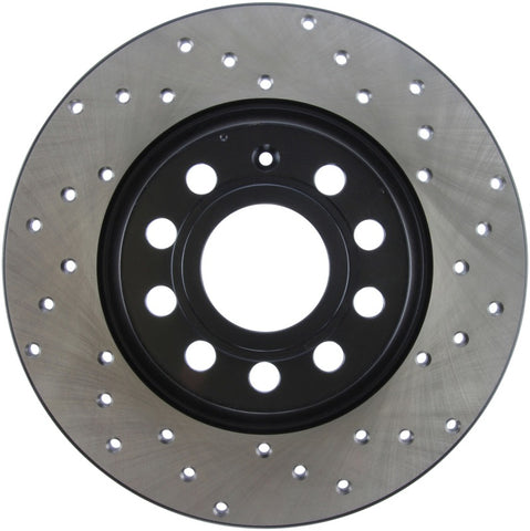 StopTech 06-11 Audi A3 / 06-09 VW GTI Mk V / 05-10 Jetta (Exc Wagon) Drilled Left Rear Rotor - 128.33099L