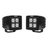 Westin HyperQ LED Auxiliary Lights 3in x 3in cube 20w Flood - Black - 09-12205B-PR