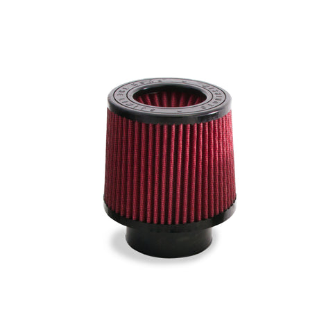 Mishimoto Air Filter w/ Molded Logo Red Oil 8 Layer Cotton w/ Worm Gear Clamp - MMAF-3505
