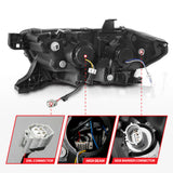 ANZO 16-22 Toyota Tacoma LED Projector Headlights w/ Light Bar Sequential Black Housing w/Initiation - 111563