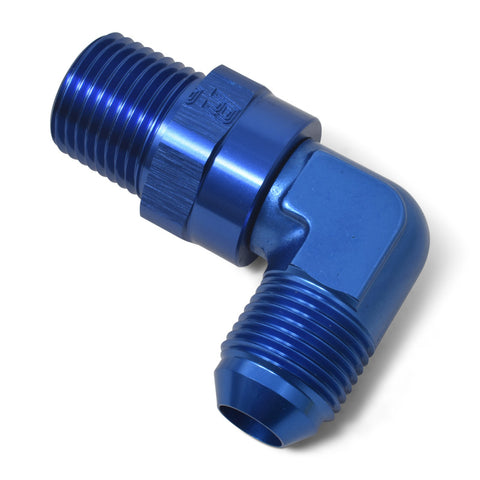 Russell Performance -10 AN 90 Degree Male to Male 3/8in Swivel NPT Fitting - 614120