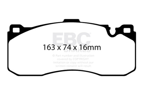 EBC 08-10 BMW 135 3.0 Twin Turbo Bluestuff Front Brake Pads - DP51995NDX