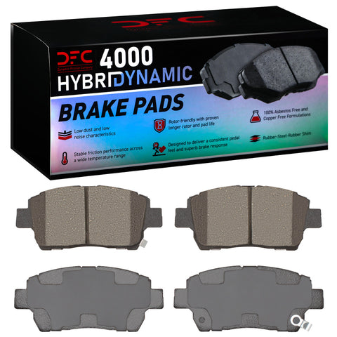 DFC 00-15 Toyota Prius Front 4000 Hybridynamic Brake Pads - 4000-0822-00