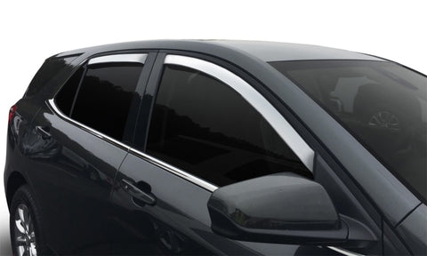 AVS 09-14 Ford Explorer Ventvisor Outside Mount Window Deflectors 4pc - Chrome - 684332