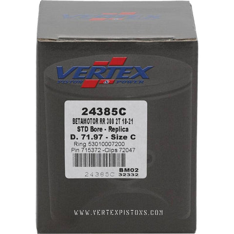 Vertex Piston 18-21 Beta RR 2T 300 300cc Cast Replica Piston Kit - 24385C