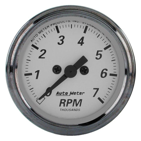 AutoMeter American Platinum 2-1/16in 7K RPM In-Dash Tachometer Gauge - 1994