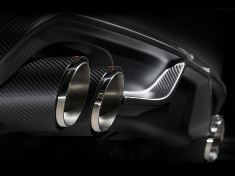 Akrapovic 15-17 BMW X5M (F85) Evolution Line Cat Back (Titanium) w/ Carbon Tips - S-BM/T/1
