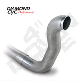 Diamond Eye DWNP 4in TB SGL W/ HX40 FLANGE AL DODGE 5.9L 2500/3500 89-93 4X4 ONLY - 220105