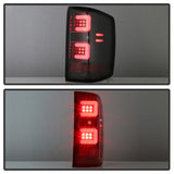Spyder 16-18 Chevy Silverado Light Bar LED Tail Lights - All Black ALT-YD-CS16-LED-B - 5085863
