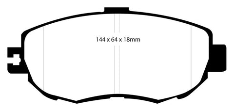 EBC 93-94 Lexus LS400 4.0 Redstuff Front Brake Pads - DP31006C
