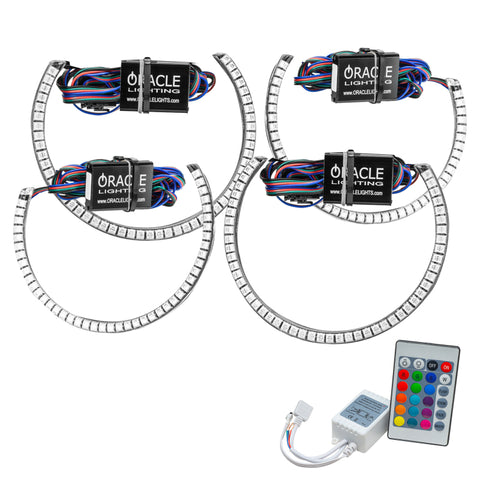 Oracle Dodge Challenger 08-14 LED Waterproof Halo Kit - ColorSHIFT w/ Simple Controller - 1292-504