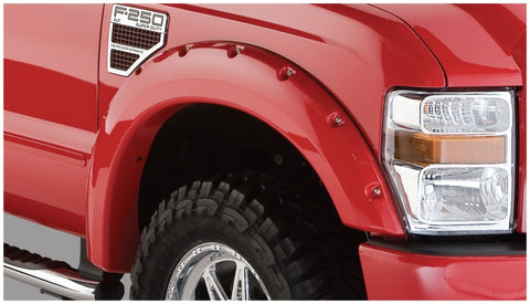 Bushwacker 08-10 Ford F-250 Super Duty Pocket Style Flares 2pc - Black - 20055-02