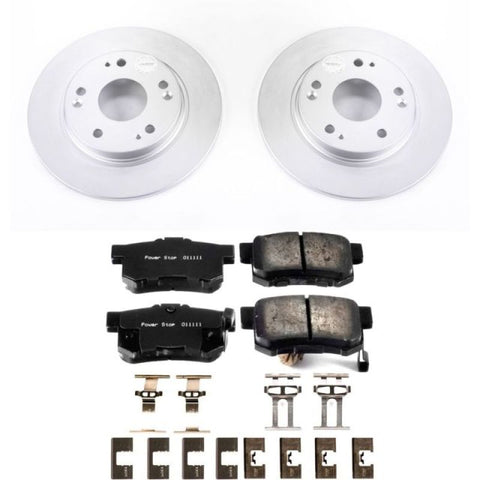 Power Stop 11-15 Honda CR-Z Rear Z17 Evolution Geomet Coated Brake Kit - CRK5860