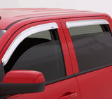 AVS 20-22 Chevrolet Silverado 1500 LTD Ext. Cab/DC F&R Ventvisor Window Deflectors 4pc - Chrome - 684804