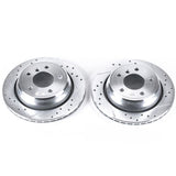 Power Stop 01-03 BMW 525i Rear Evolution Drilled & Slotted Rotors - Pair - EBR497XPR