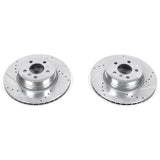 Power Stop 07-18 BMW X5 Rear Evolution Drilled & Slotted Rotors - Pair - EBR1032XPR