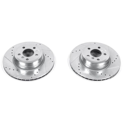 Power Stop 07-18 BMW X5 Rear Evolution Drilled & Slotted Rotors - Pair - EBR1032XPR