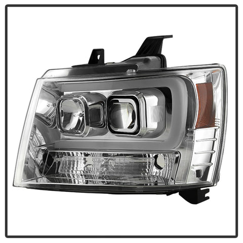 Spyder 07-14 Chevy Suburban/1500/2500/Tahoe V2 Projector Headlights Chrome PRO-YD-CSUB07V2-DRL-C - 5082572