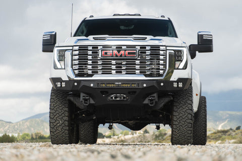 DV8 Offroad 24-26 GMC Sierra 2500/3500 Spec Series Front Bumper w/ Winch - FBGC2-02