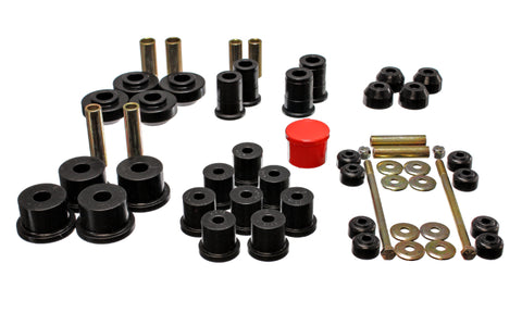 Energy Suspension 67-73 Ford Mustang Black Hyper-flex Master Bushing Set - 4.18111G