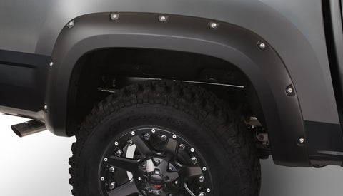 Bushwacker 15-18 Chevy ado Fleetside Pocket Style Flares 4pc 74.0in Bed - Black - 40970-02