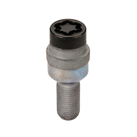 McGard Wheel Lock Bolt Set - 4pk. (Radius Seat) M14X1.5 / 17mm Hex / 28.2mm Shank Length - Black - 28320