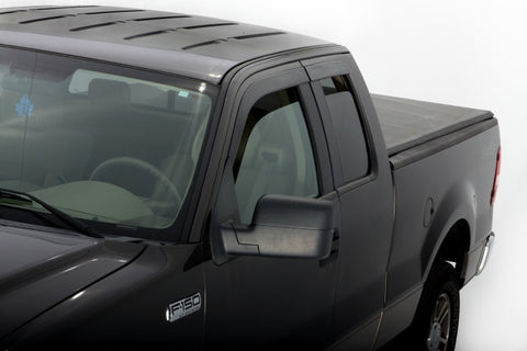 AVS 04-14 Ford F-150 Supercab Ventvisor Low Profile Deflectors 4pc - Smoke - 894009