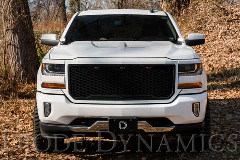 Diode Dynamics 14-19 Silverado/Sierra SS3 LED Ditch Light Kit Sport - White Combo - DD6655