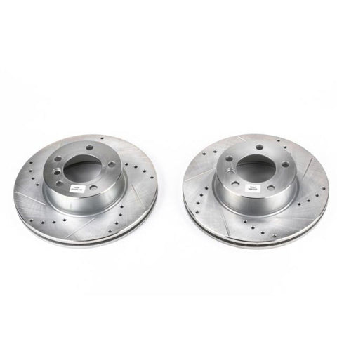 Power Stop 08-13 BMW 128i Front Evolution Drilled & Slotted Rotors - Pair - EBR842XPR