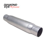 Diamond Eye RESONATOR 4in W/ ENDS (CLAMPED) AL - 400405