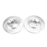 Power Stop 17-19 Audi A4 Front Evolution Drilled & Slotted Rotors - Pair - EBR1652XPR