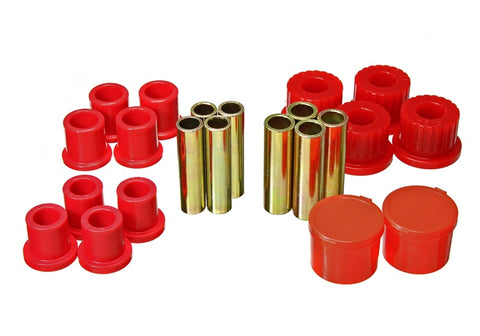 Energy Suspension 98-11 Ford Ranger 2/4WD Rear Leaf Spring Bushing Set - Red - 4.2157R