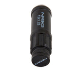 NRG 700 Series M12 X 1.25 Steel Lug Nut w/Dust Cap Cover Set 21 Pc w/Locks & Lock Socket - Black - LN-LS710BK-21