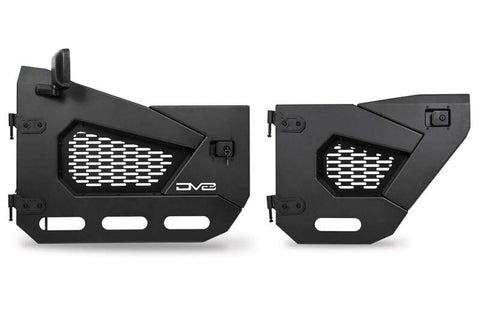 DV8 Offroad 18-22 Jeep Wrangler JL/JT Spec Series Half Doors - Front Set - HDJL-02F