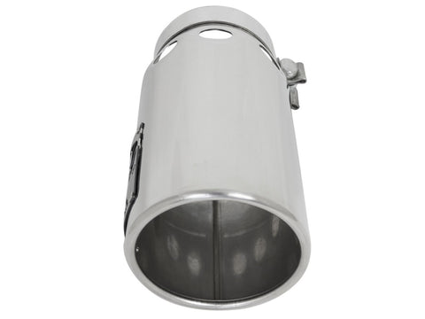 aFe Power Intercooled Tip Stainless Steel - Polished 4in In x 5in Out x 12in L Bolt-On - 49T40501-P121