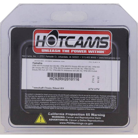 Hot Cams 02-06 YFM 400 FA Kodiak 4x4 Camshaft Chain Silent Kit - HC92RH2010116