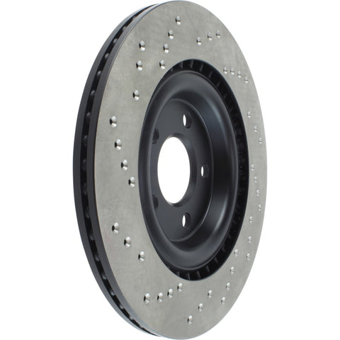 StopTech 12 Audi A6 Quattro/11-12 A7 Quattro/13 Q5/7-11/13 S4/12 S5 Rear Left Drilled Cryo Rotor - 128.33137CL