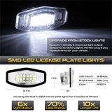 xTune 01-15 Honda Civic LED License Plate Bulb Assembly White 5500K LAC-LP-HA03 - Pair - 9044991