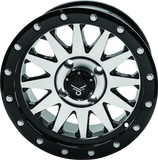 QuadBoss Wagon 14X7 - 5+2 - 4/110 - Black Machined - 608556