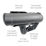 Go Rhino Dominator Xtreme DT Side Steps - Tex Blk - 68in. (Boards ONLY/Brackets Req.) - DT60068T