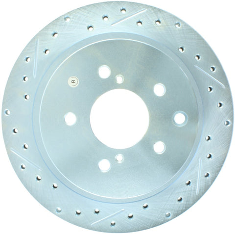 StopTech 89-96 Nissan 300ZX Select Sport Slotted & Drilled Right Rear Brake Rotor - 227.42047R