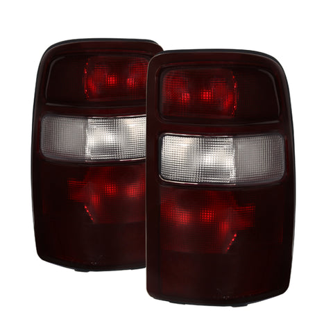 xTune GMC Yukon 00-06 OEM Style Tail Lights w/ Black Rim Red Smoked ALT-JH-CSUB00-OE-RSM - 9028809